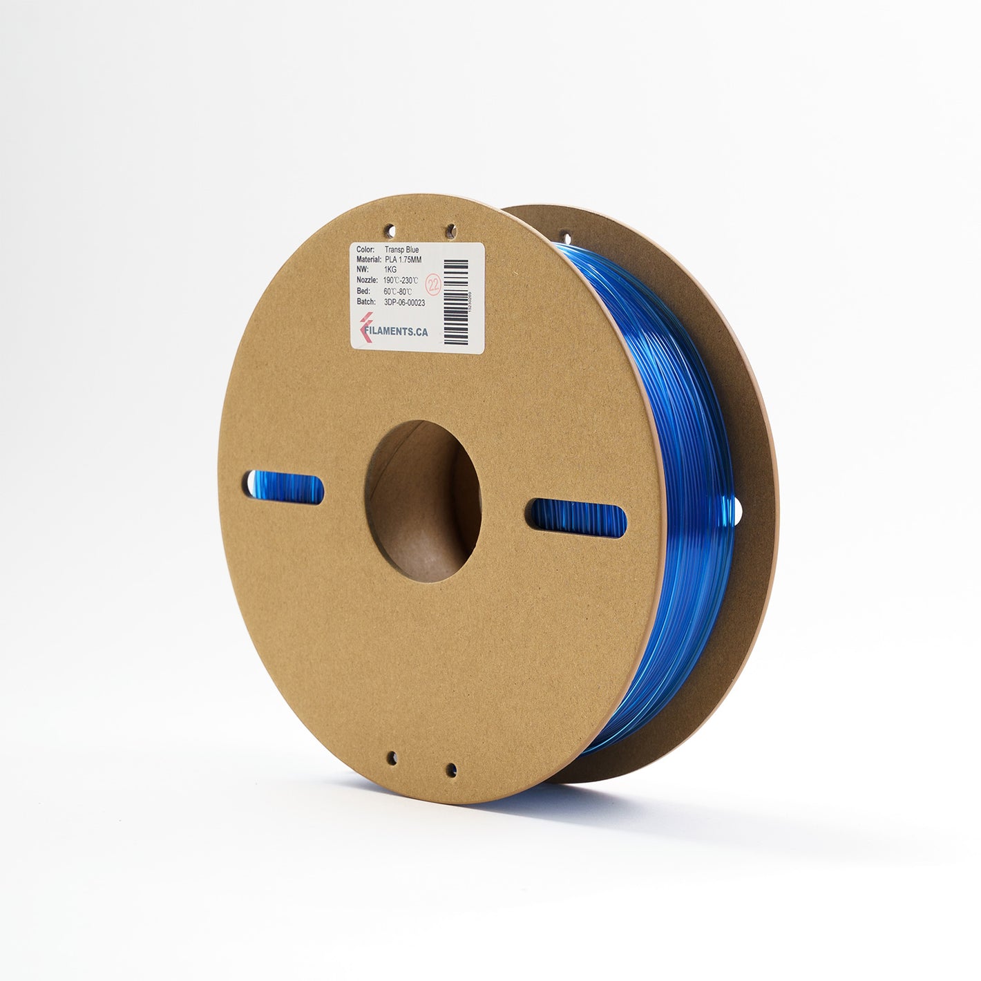 EconoFil™ Standard PLA Filament - Transparent Blue - 1.75mm - 1 KG